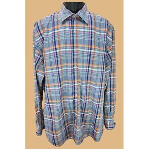 Peter Millar Crown Mens Button-Down Long Sleeve Shirt XL